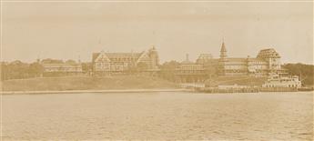 (NEW YORK.) Group of mammoth photographic views of early Shelter Island.